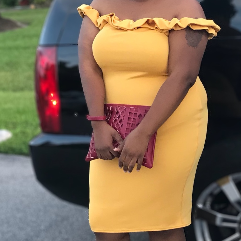 Mustard dress